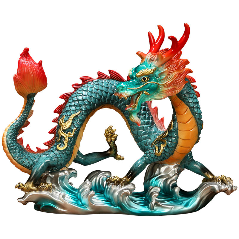 吉善缘 铜四神兽摆件铜 青龙白虎朱雀玄武一套家居工艺礼品A0081