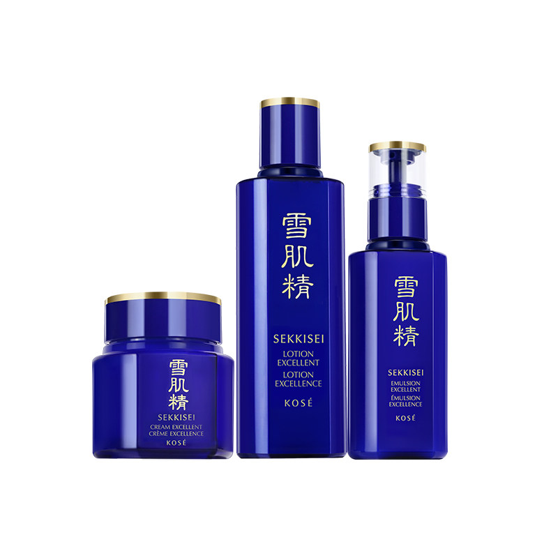 雪肌精优醇三件套装补水美白紧致
