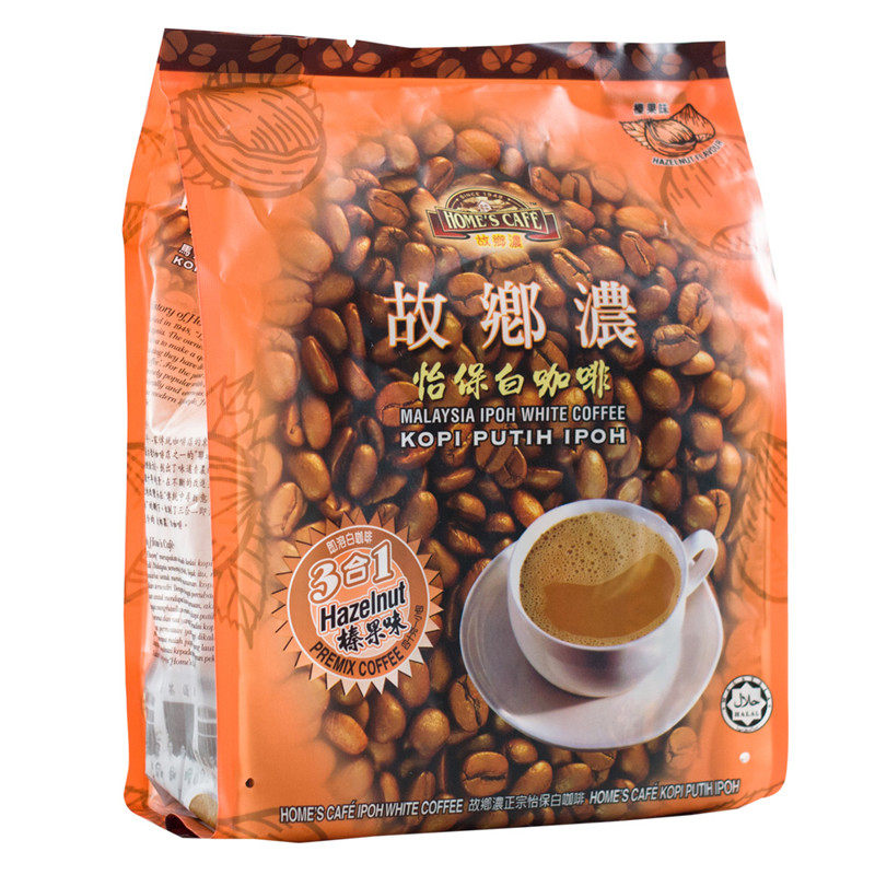 故乡浓怡保进口榛果味速溶咖啡