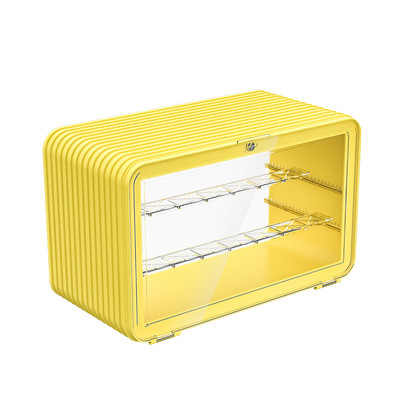 LYB乐一百适用泡泡玛特展示带灯集装箱展示柜盲盒手办收纳展示架