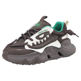 2026新款春季今年流行爆款男鞋小个子显高百搭学生增高厚底老爹鞋