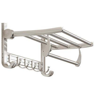 毛巾架卫生间免打孔太空铝