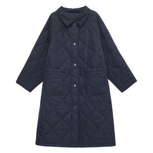 胖mm冬季双面穿街头棉服木子理想大码女装宽松中长款休闲棉大衣