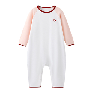 女童连体衣秋冬季薄款儿童睡袋纯棉长袖家居服防着凉2025年新款