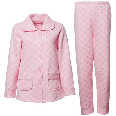 空气棉睡衣女秋冬纯棉加厚中老年