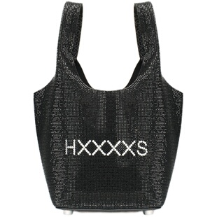 满钻菜篮子明星同款牛皮手拎原创潮牌小众设计感水桶包包女