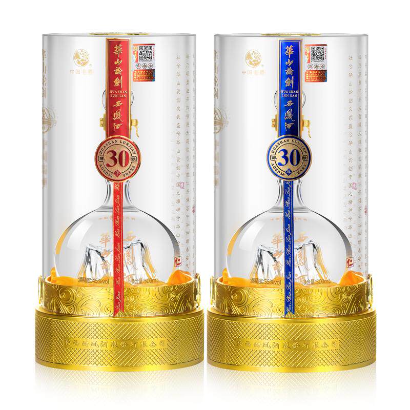 华山论剑西凤酒30年45度55度