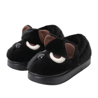 可爱小狗棉拖女冬季包跟外穿百搭