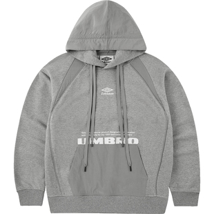 umbro茵宝 X D-Antidote 联名款复古足球套头衫街头风连帽卫衣男