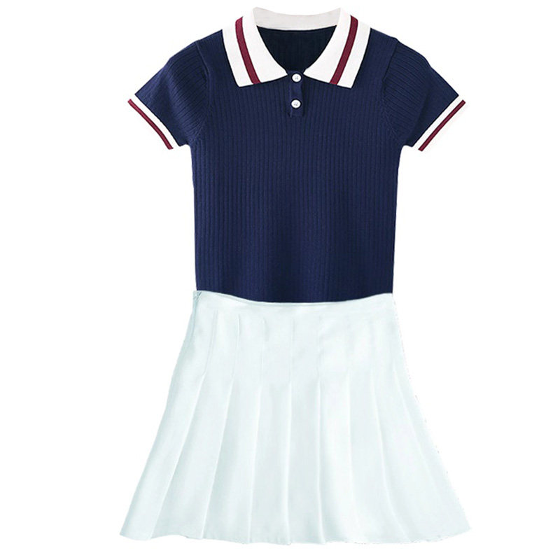 女士高尔夫衣服夏季翻领短袖T恤高尔夫服装