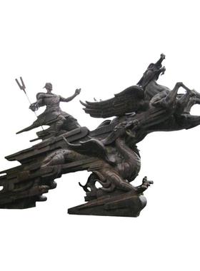 大禹治水步行街景区历史名人摆件