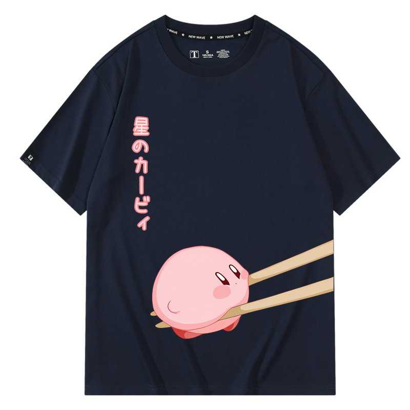 星之卡比Q版卡通情侣装短袖