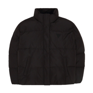 GUESS男女同款立领短款轻薄保暖面包服羽绒服W2PL1L8105Z