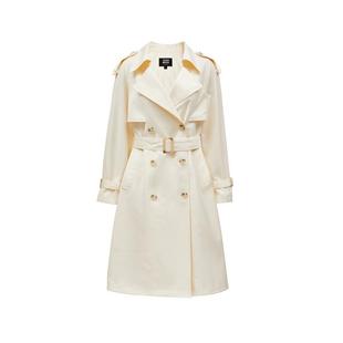 绫致Vero Moda风衣女装秋冬新风挡腰带翻领通勤时尚外套