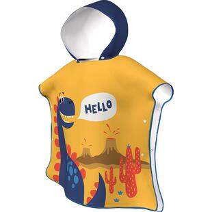 速浪儿童速干浴巾游泳斗篷浴袍吸水便携沙滩巾带帽男童