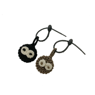 新品小众ins编织毛线卡通饼干水滴门禁电梯卡包挂件钥匙扣保护套