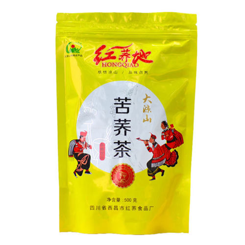买四送一正品红荞地苦荞茶500克方颗粒香茶荞麦四川凉山黄包邮