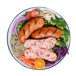 利辉叔叔家新式轻食创意鸡肉肠高蛋白健身开袋即食每根80克解馋