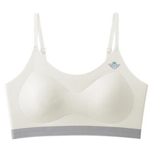 花伴朵少女内衣薄款无痕高弹三阶段初高中发育女生体育课云朵文胸