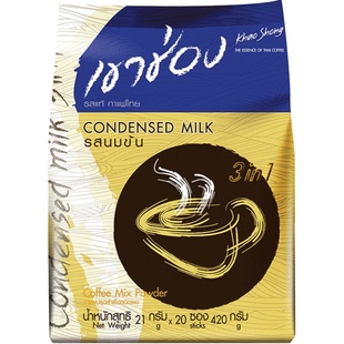 泰国进口高崇高盛三合一速溶咖啡粉原味奶香摩卡拿铁咖啡冲饮条装