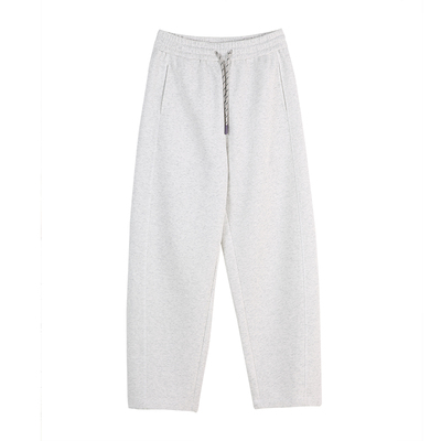 CLOUDSPACE【双层奶皮裤】弧形结构立体休闲裤2026春廓形阔腿裤女