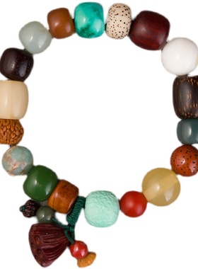 编织手串菩提子复古生日礼物佛珠