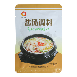 延边特色 酱汤酱韩式酱汤调料 大酱汤专用酱 臭酱 朝族酱 80g 酱
