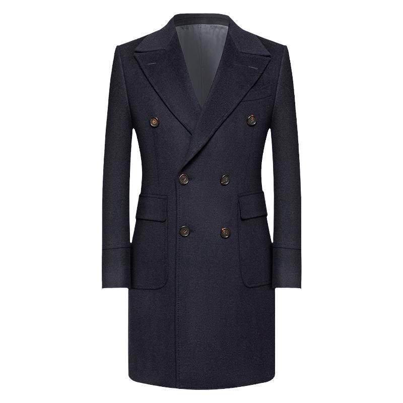 本派双排扣马球大衣男PoloCoat