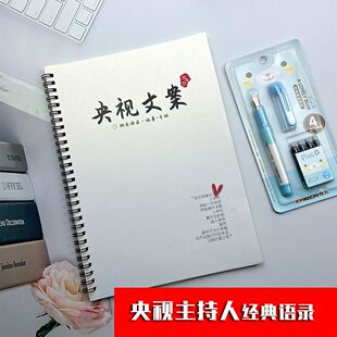 央视文案少年撒贝宁董卿奶酪体语录字帖作文素材楷书鲸落体练字帖