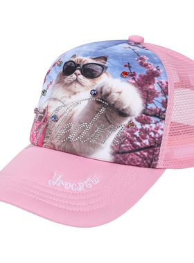 YADcrew×MEDM联名治愈系萌宠方巾头巾印花卡通英文字母萌系可爱