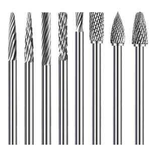 钨钢打磨头3mm去毛刺不锈钢合金钢小型电磨机铣刀披锋风磨笔锉刀