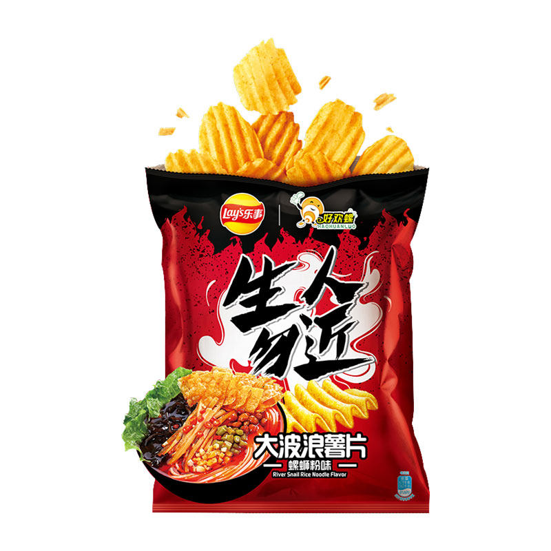 70g8口味组合大波浪薯片新包装