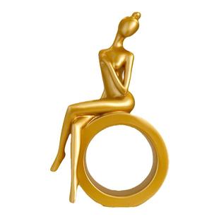 现代创意简约人舞者家居桌面书挡工艺品摆件客厅酒柜办公室装饰品