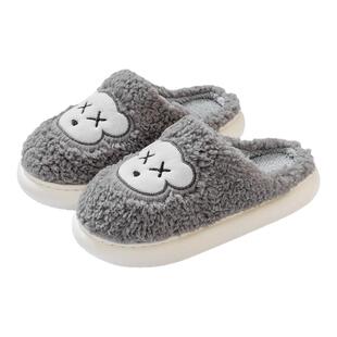 2025新款秋冬季棉拖鞋男士家居家用情侣室内保暖厚底踩屎感拖鞋女