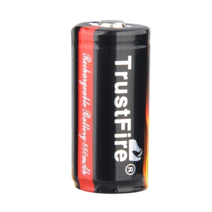 TrustFire16340 880毫安充电锂电池3.7v大容量手电筒电池耐用
