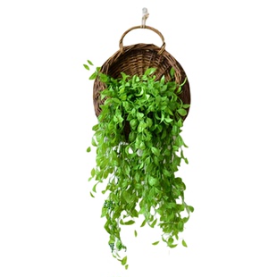 ins风创意墙壁仿真植物背景墙挂件田园壁挂花盆餐厅墙面装饰花篮