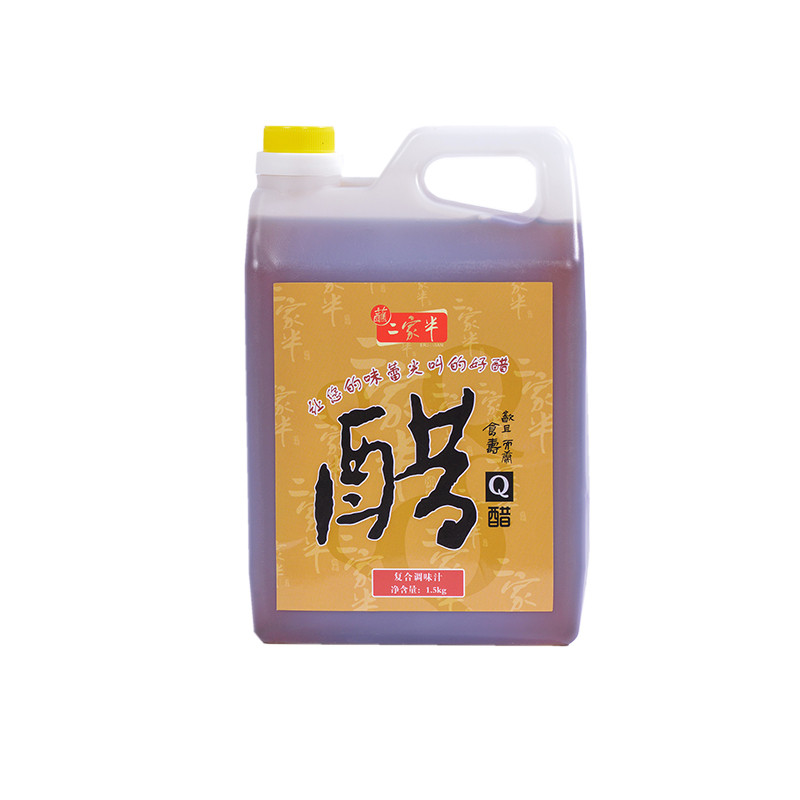 二家半Q醋1.5kg桶装蘸卤味海鲜