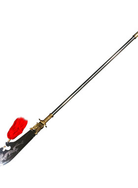 春秋大刀武术表演关羽兵器未开刃