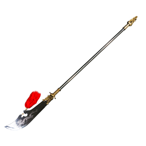春秋大刀武术表演关羽兵器未开刃