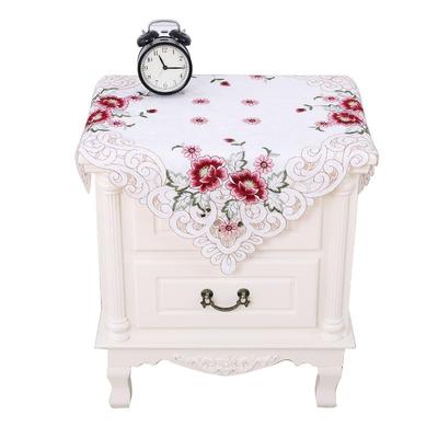 现代田园梳妆台绣花公主风盖布巾