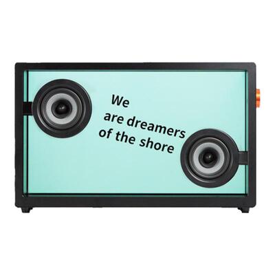 MORRORART 悬浮透明歌词蓝牙音箱