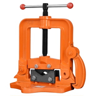 重型管子台虎钳水管压力钳镀锌管龙门钳铁管龙门架龙门夹管钳台钳
