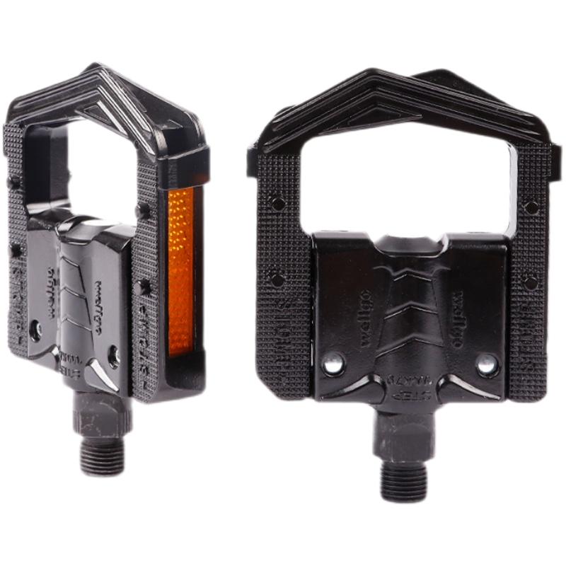 台湾wellgo维格F178 265折叠脚踏双DU轴承防滑折叠车脚踏板电动车