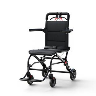 灿世手动轮椅小型轻便折叠旅游可上飞机老人专用国家补贴代步车