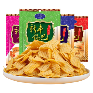 卡奇新丰锅巴老式锅巴100g麻辣牛肉孜然烧烤8090怀旧零食官方店