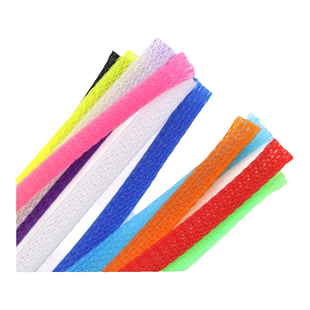 单丝编织蛇皮网PET阻燃伸缩网管鼠标数据线保护套3/4/6/8/10mm