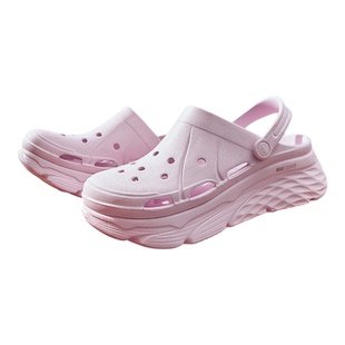 Skechers斯凯奇女鞋夏季厚底缓震洞洞鞋防滑泡泡鞋凉拖鞋111127