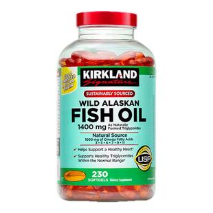科克兰KirkLand阿拉斯加野生深海鱼油软胶囊1400mg*230粒美国进口
