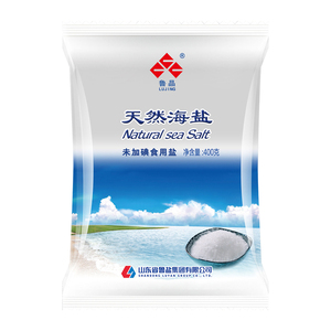 鲁晶未加碘天然海盐400g*50袋