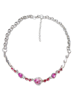 Afterparty原创辣妹水晶Y2K项链2022春夏新品凹造型穿搭饰品三色